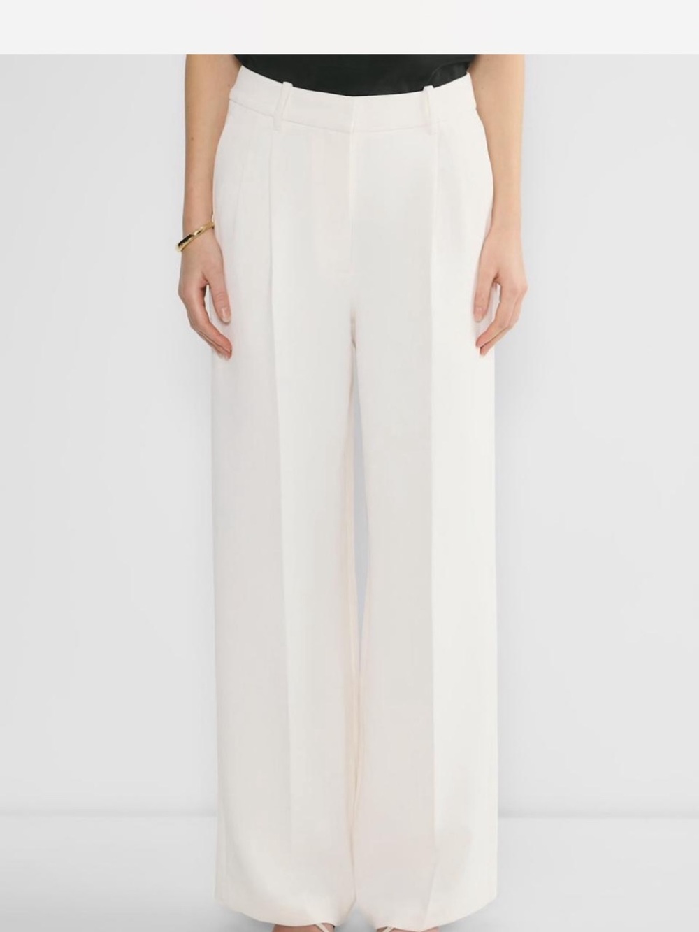 Aritzia effortless wider pant-ivory- 00 crepette